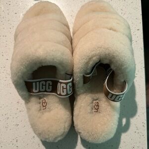 UGG Tan Fluffy Yeah Slide